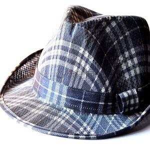 Stylish Plaid Fedora Hat for Men